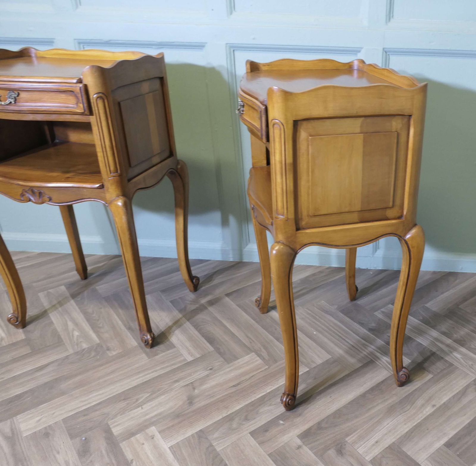 Pair Of French Cherry Bedside Cabinets photo 660.0