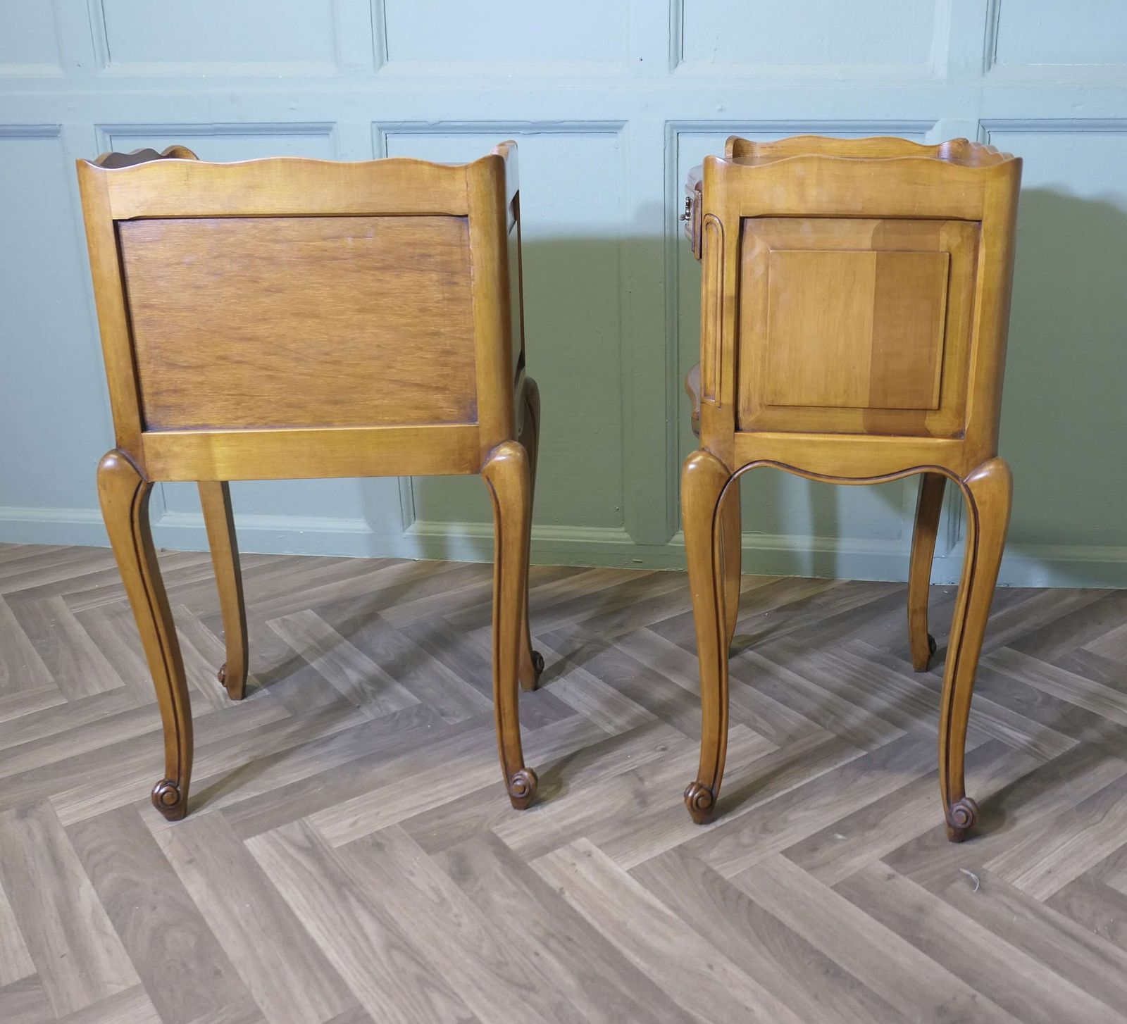 Pair Of French Cherry Bedside Cabinets photo vinterior