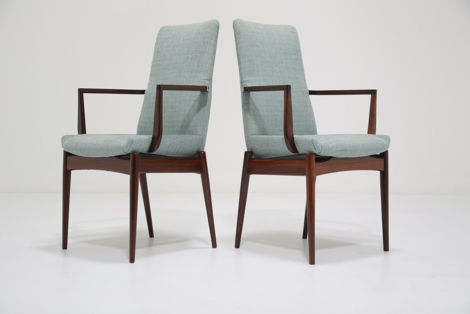 Vintage Set Of 8 Rosewood Dining Chairs, “Hamilton” By Robert Heritage For Archie Shine, 1960s photo Furniture