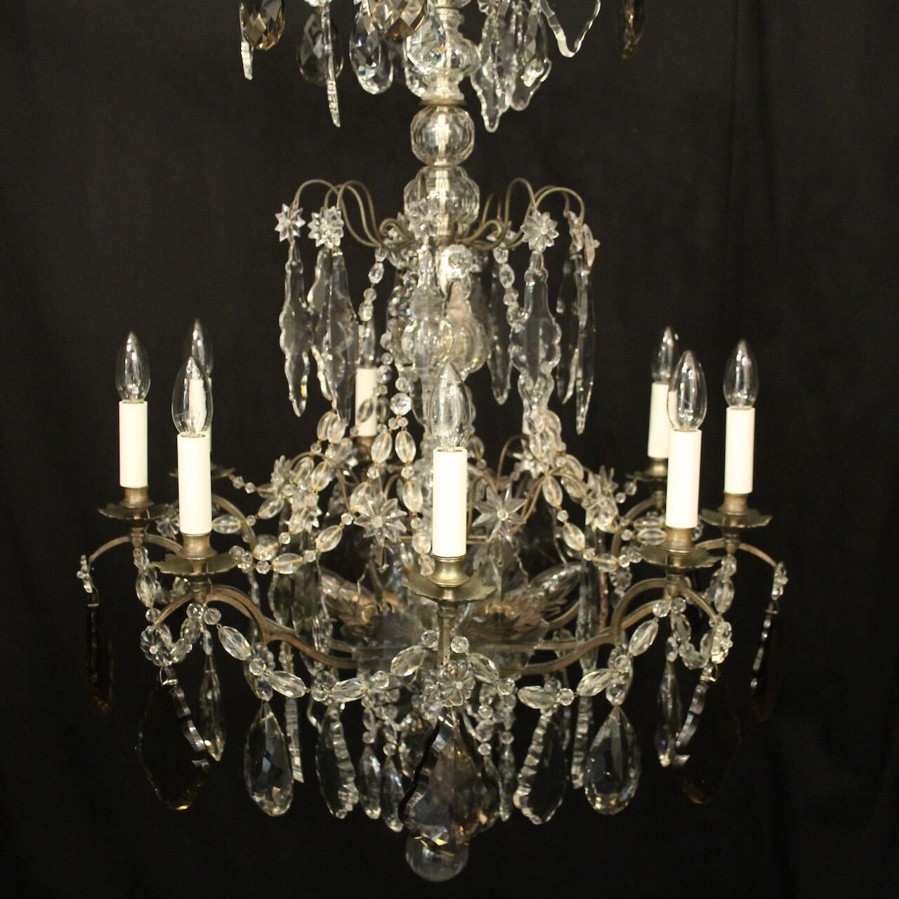 English Silver Gilded Bronze 15 Light Chandelier photo furniture