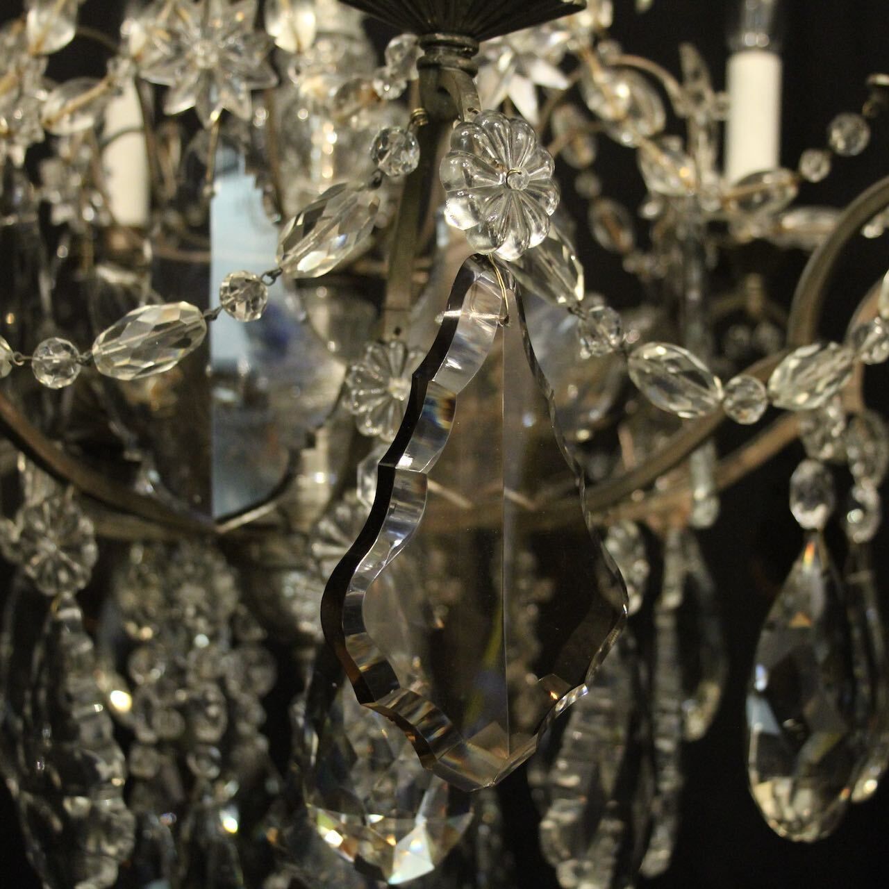 English Silver Gilded Bronze 15 Light Chandelier photo 6950.0