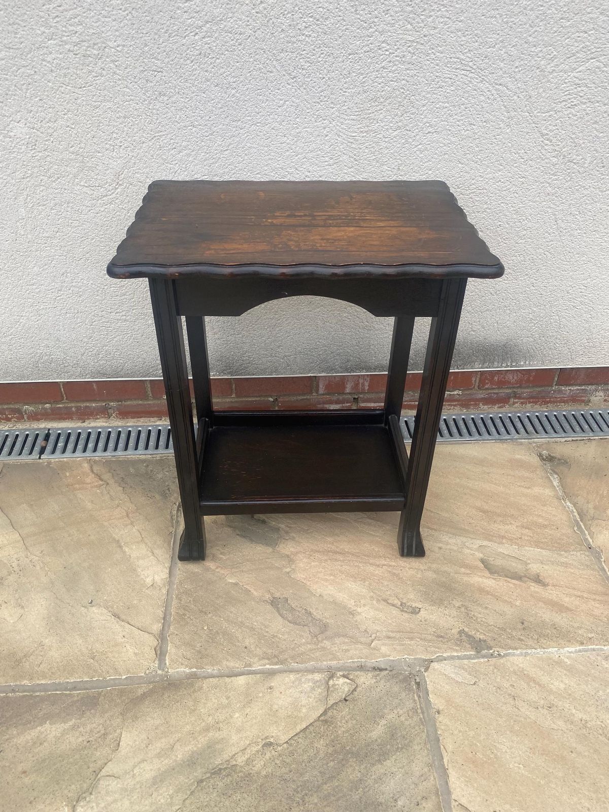 Antique Arts And Crafts Two Tier Side Table Vintage Console Table photo vintage