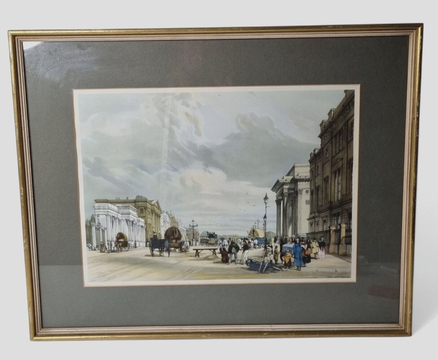 Thomas Shotter Boys 'Hyde Park' 19th Century Lithographs Hand Colouring Wall Art