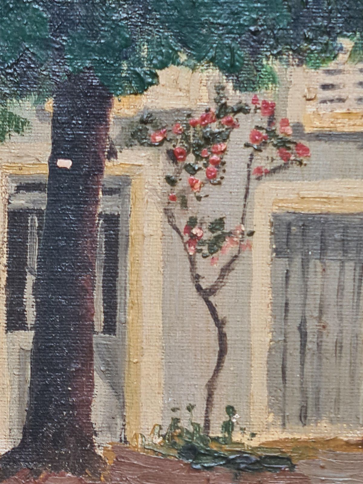 photo for sale Naive Folk Art Village Street Scene