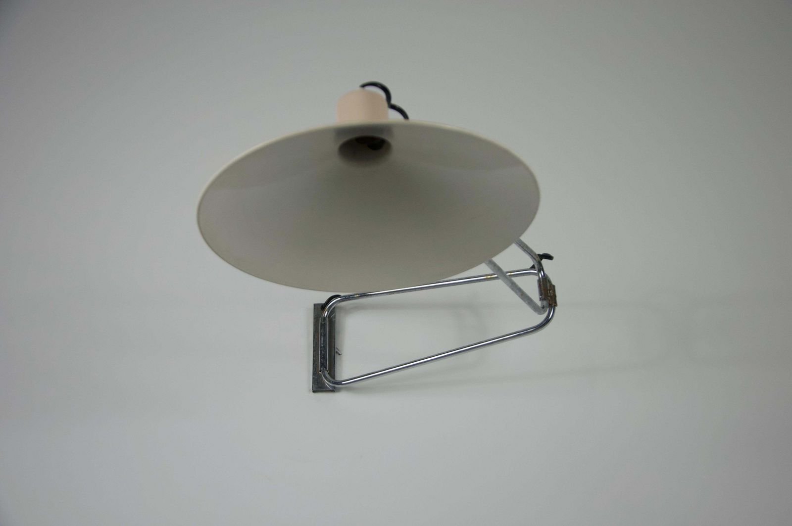 photo vintage Mid Century Chrome Swing Arm Wall Lamp, France, 1950s