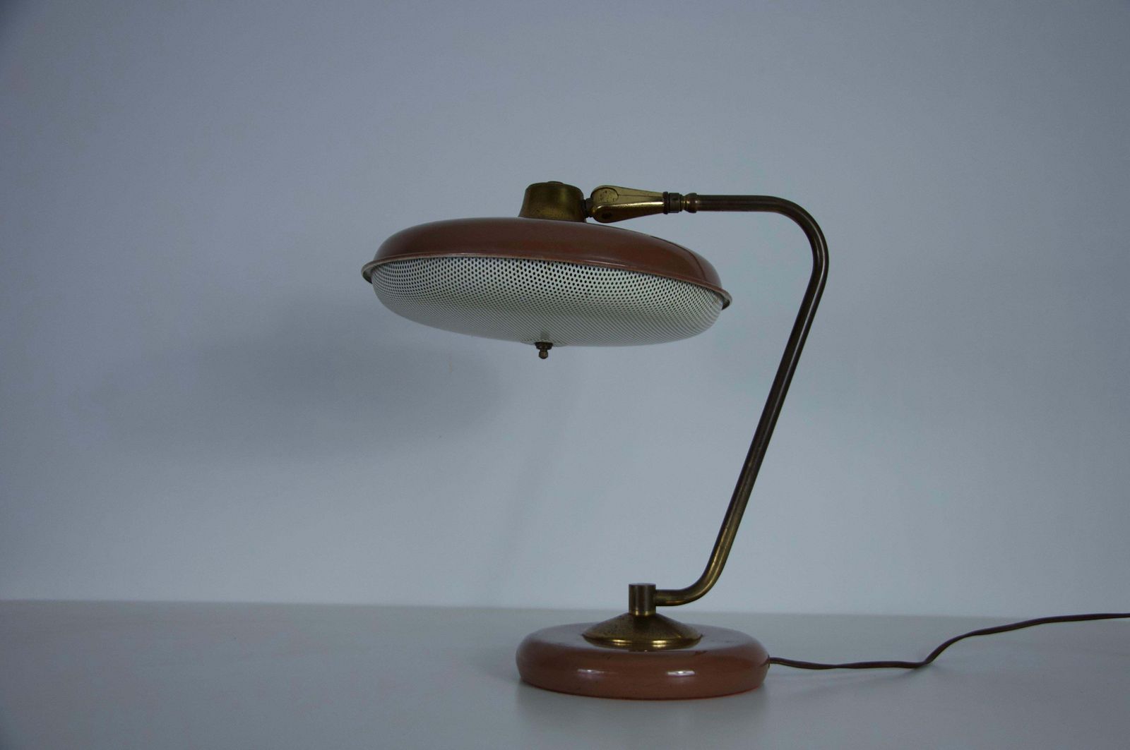 Mid Century American Brass And Metal Table Lamp, 1960s photo furniture