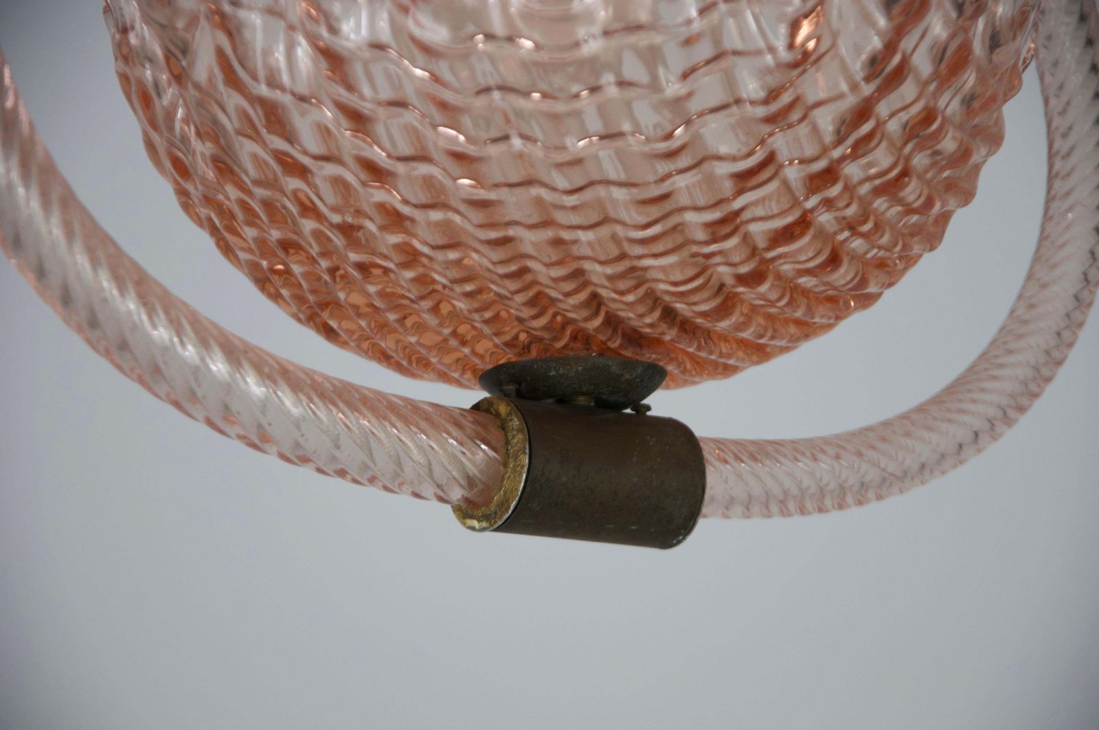 photo for sale Murano Glass Chandelier By Barovier & Toso, Italy, 1940s