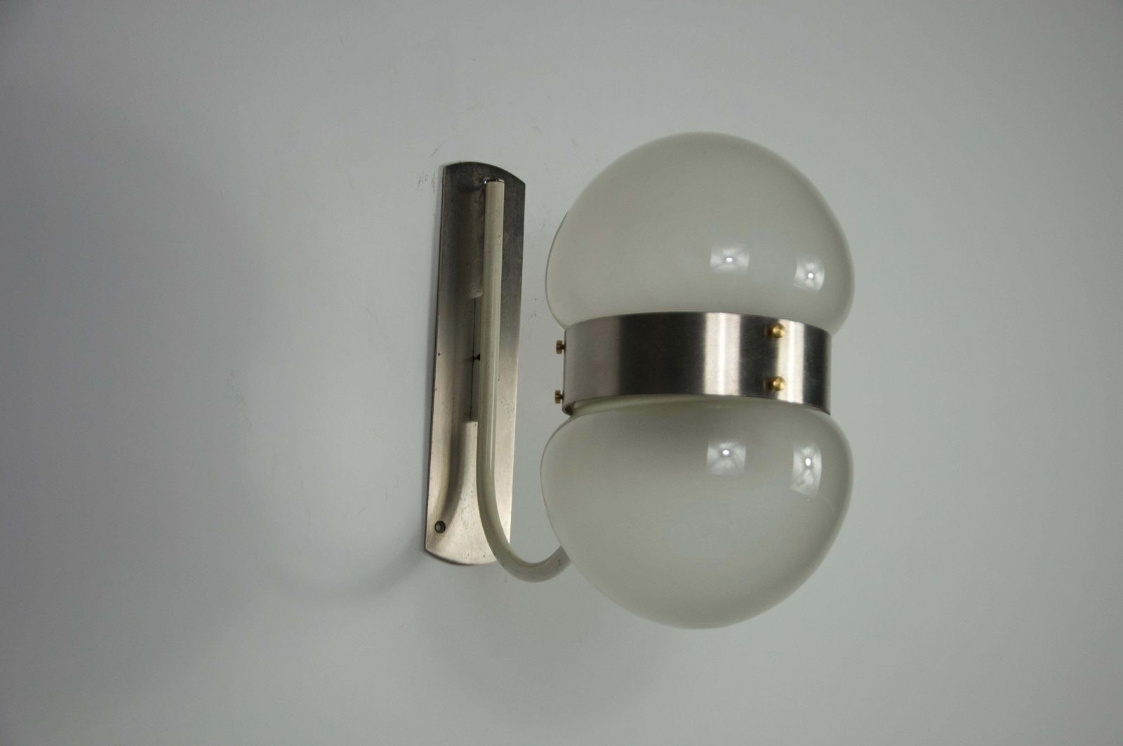 Chrome And Glass Wall Lamp By Sergio Mazza For Artemide, Italy, 1960s photo vinterior