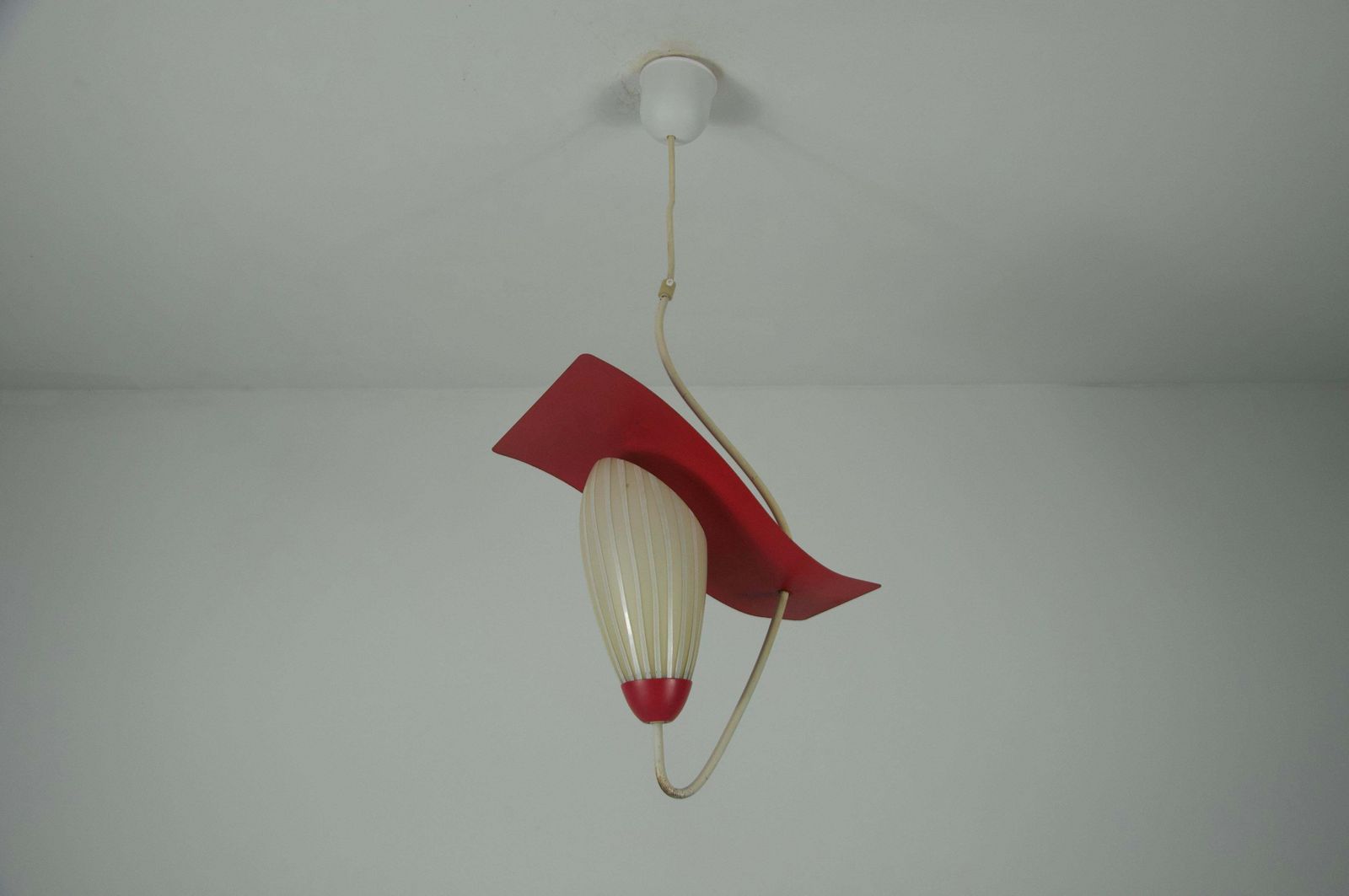 Mid Century Glass And Metal Sputnik Ceiling Lamp, Germany, 1960s photo Lighting