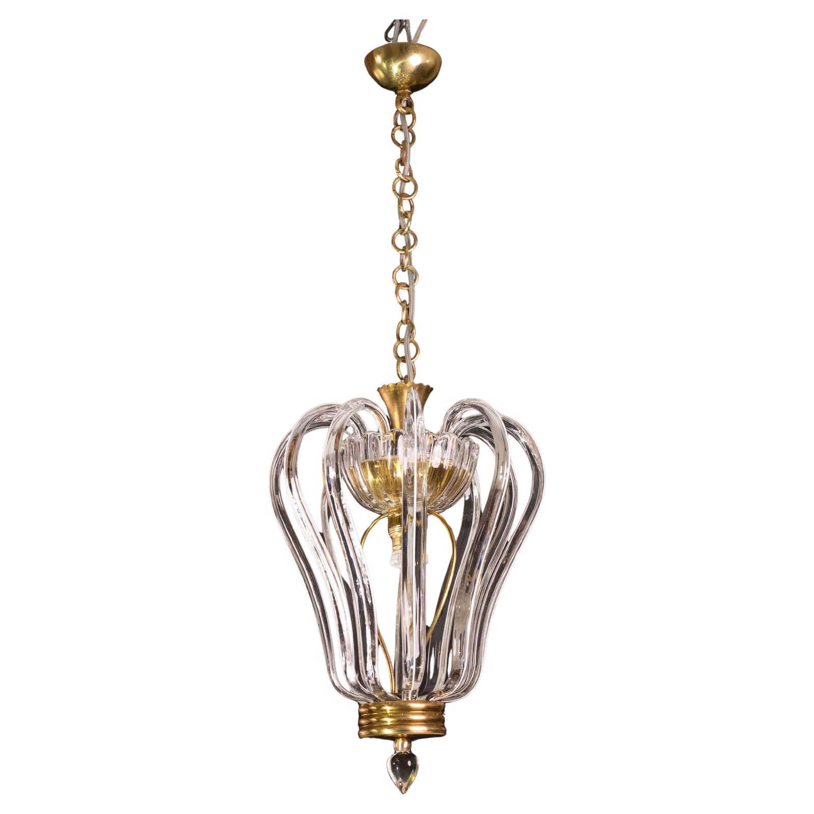 Midcentury Jewel Murano Glass Chandelier By Barovier E Toso, 1950s