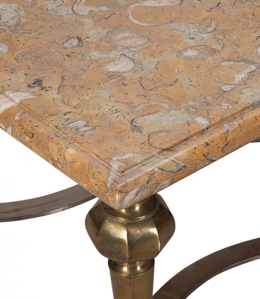 20th Century French Fossilised Marble Top Coffee Table photo Furniture