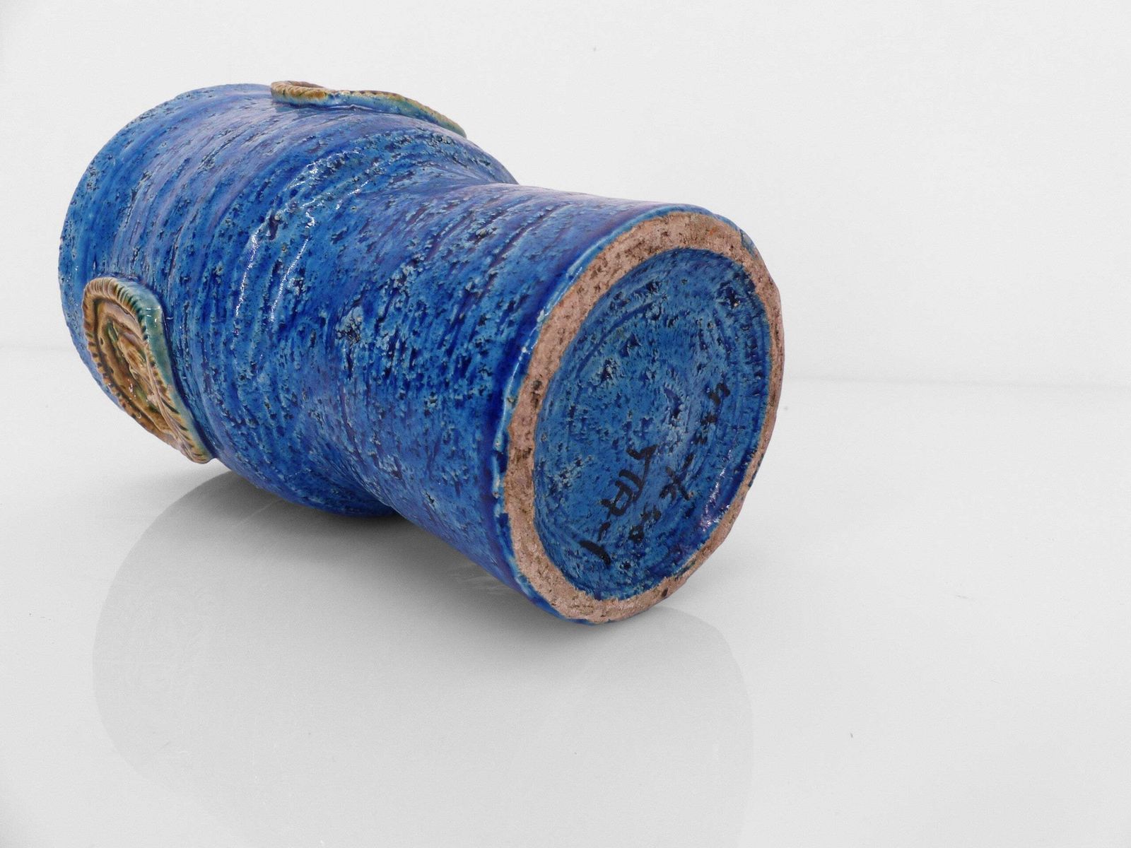 Rimini Blu Ceramic Mug Vase By Aldo Londi For Bitossi Italy 1970 photo 180.0