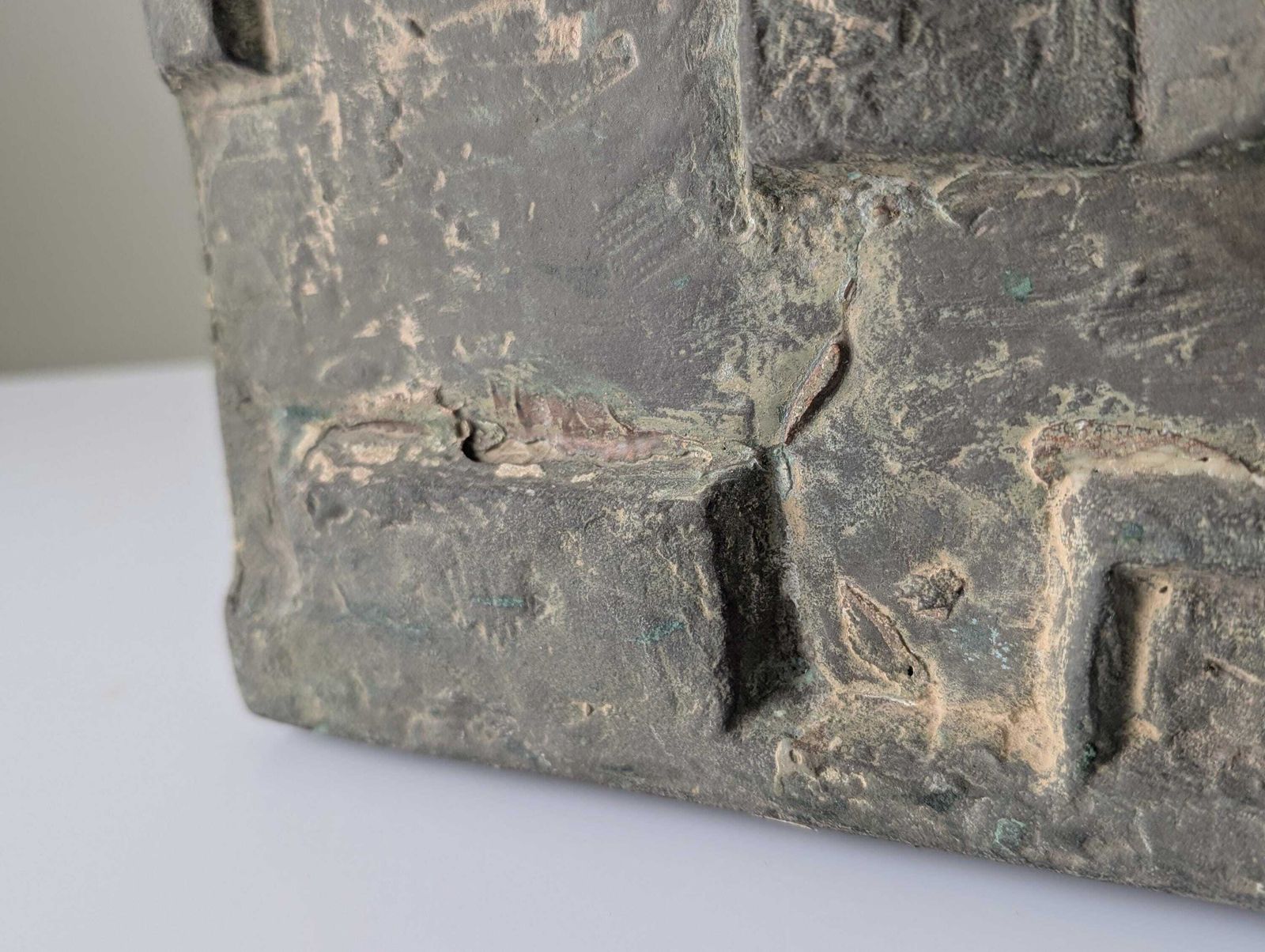Brutalist Fiberglass Relief Sculpture Plaque, 1960s photo vinterior