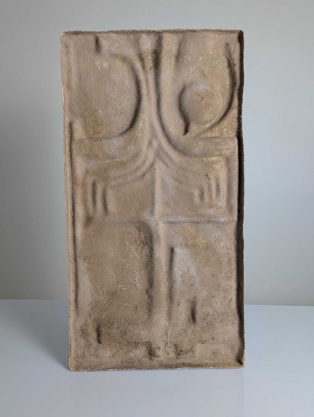 Brutalist Fiberglass Relief Sculpture Plaque, 1960s photo vintage