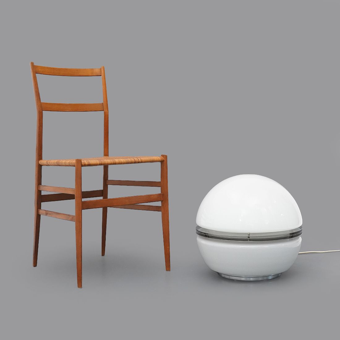 White Glass Table Lamp By Enrico Tronconi For Tronconi, 1970s photo 2815.0