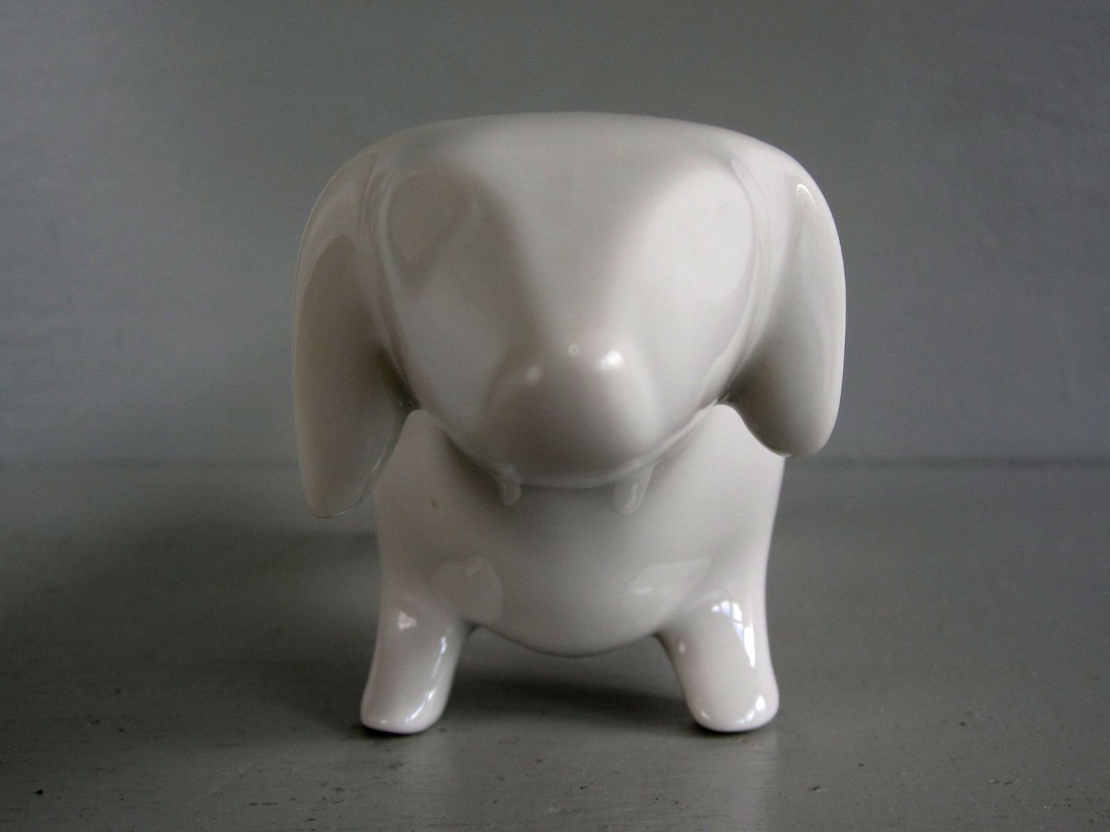 photo furniture Sgrafo Modern Rare German Porcelain Dachshund Dog Figurine
