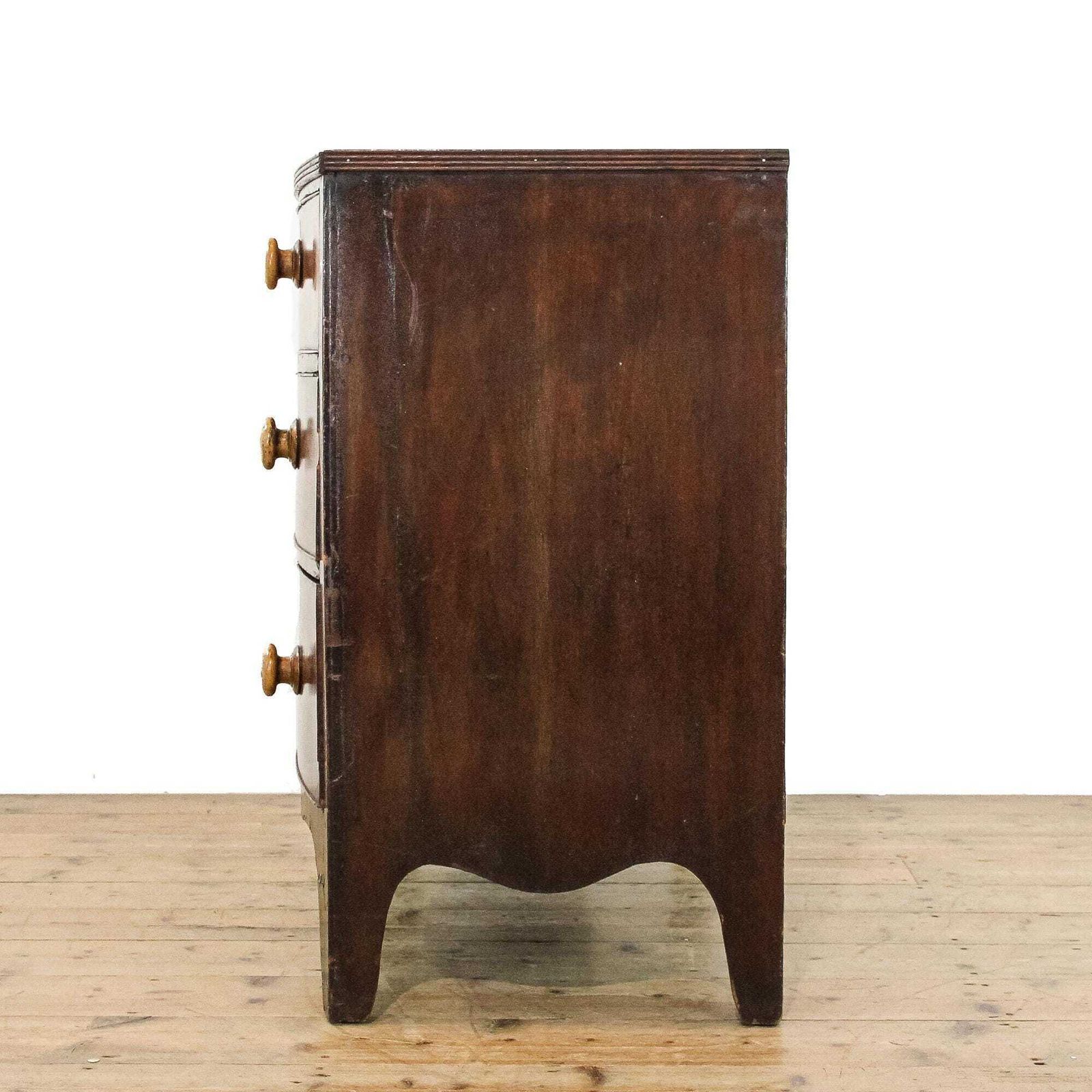 Antique 19th Century Mahogany Bow Front Chest Of Drawers | Antique Storage | Bedroom Drawers | Antique Chest Of Drawer (M 6060) photo 595.0