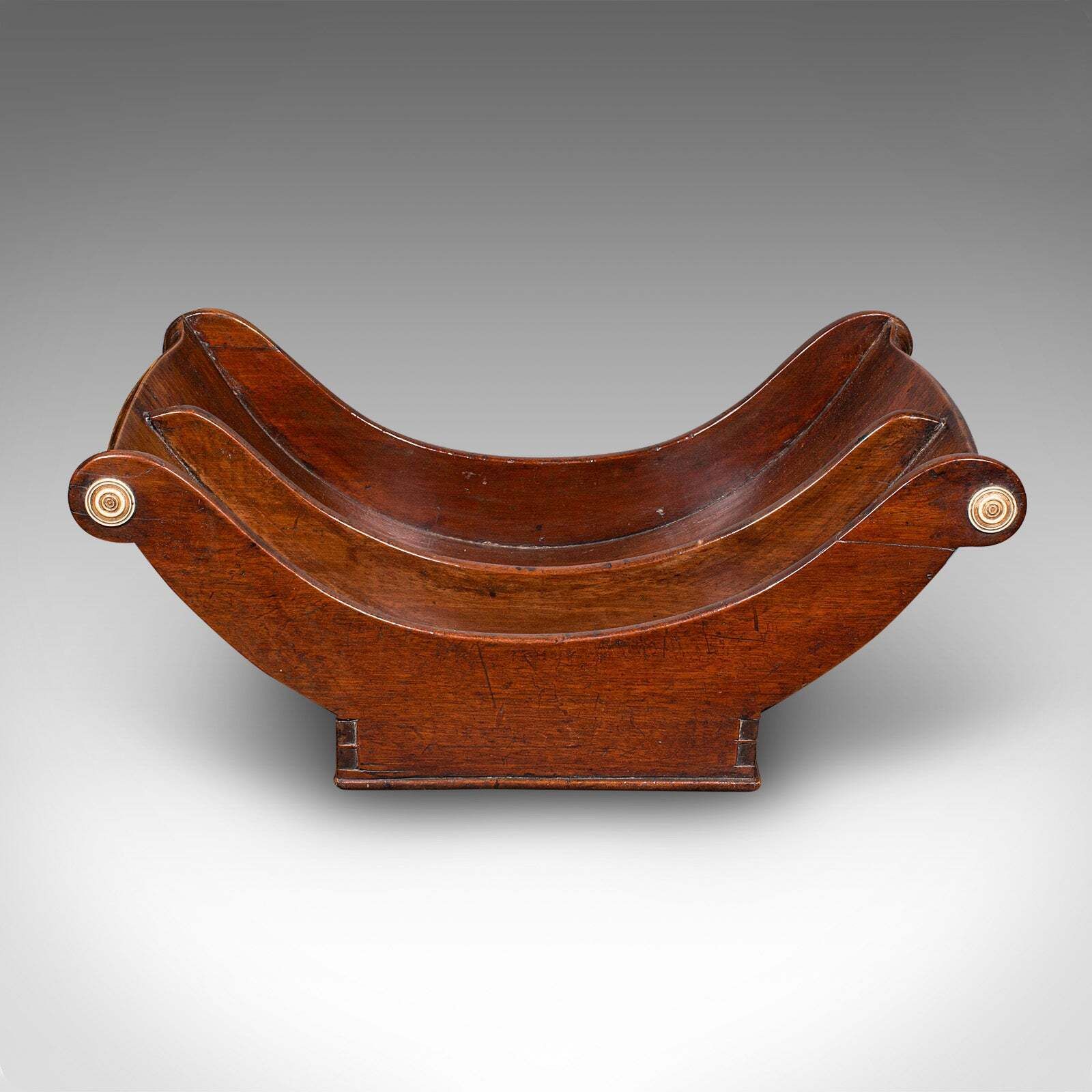 Antique Butler's Stilton Stand, English, Cheese Truckle Crescent, Georgian, 1780 photo furniture