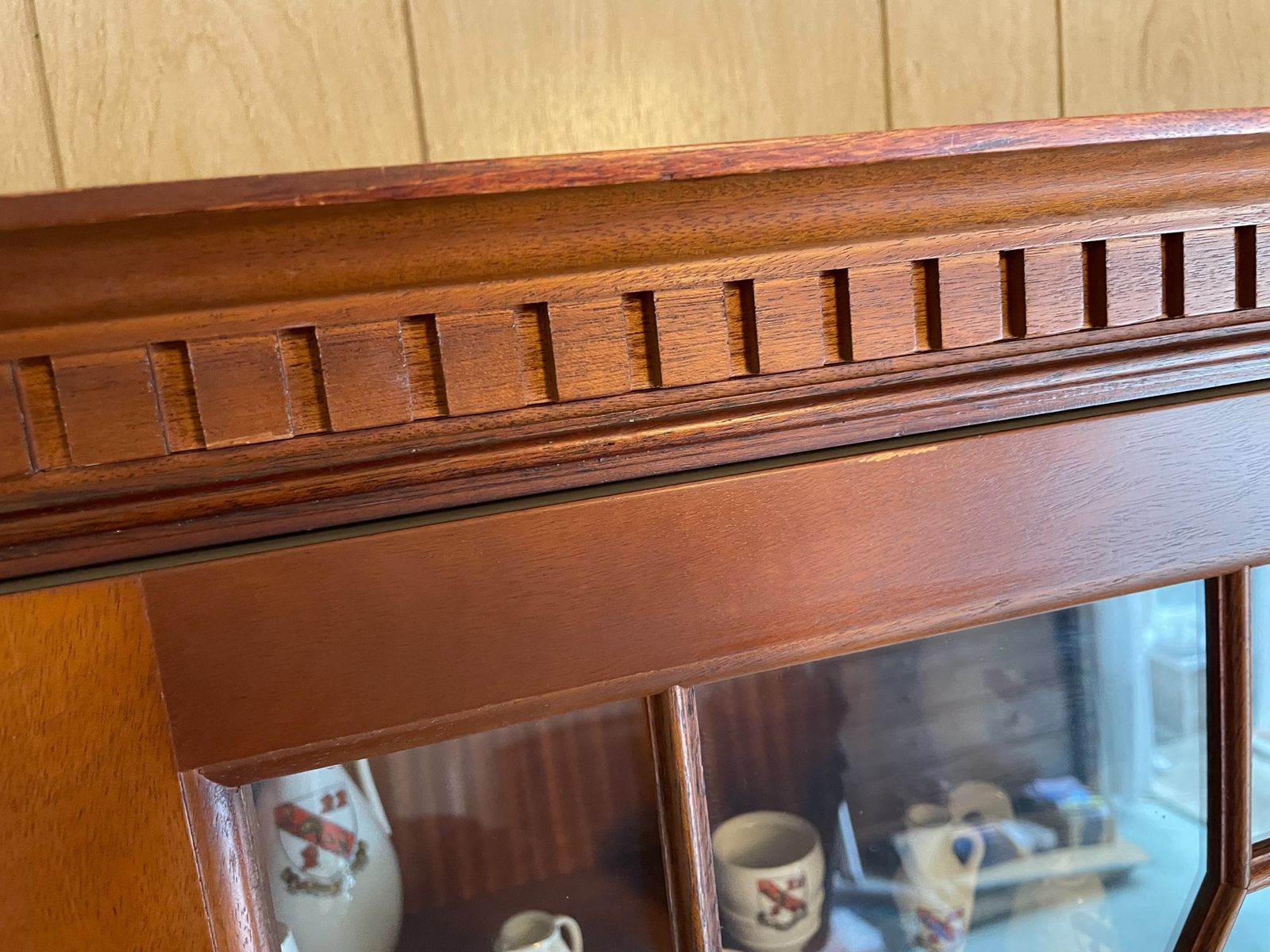 photo buy Craftsmen Made Reproduction Hardwood Bookcase / Display Cabinet