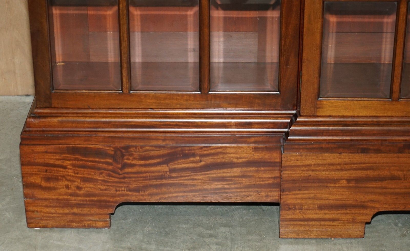 photo buy Monumental 2.4 Meter Tall Antique Victorian Mahogany Glazed Library Bookcase