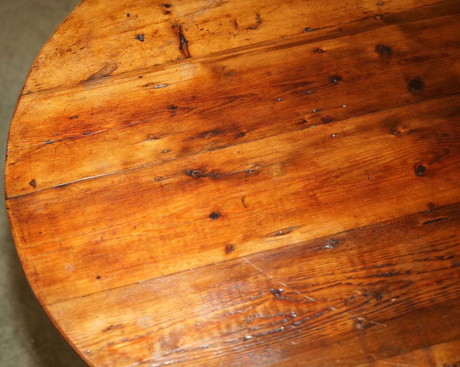 19th Century Primative Pine Cricket Table Stunning Timber Patina Must See Pics photo 3950.0