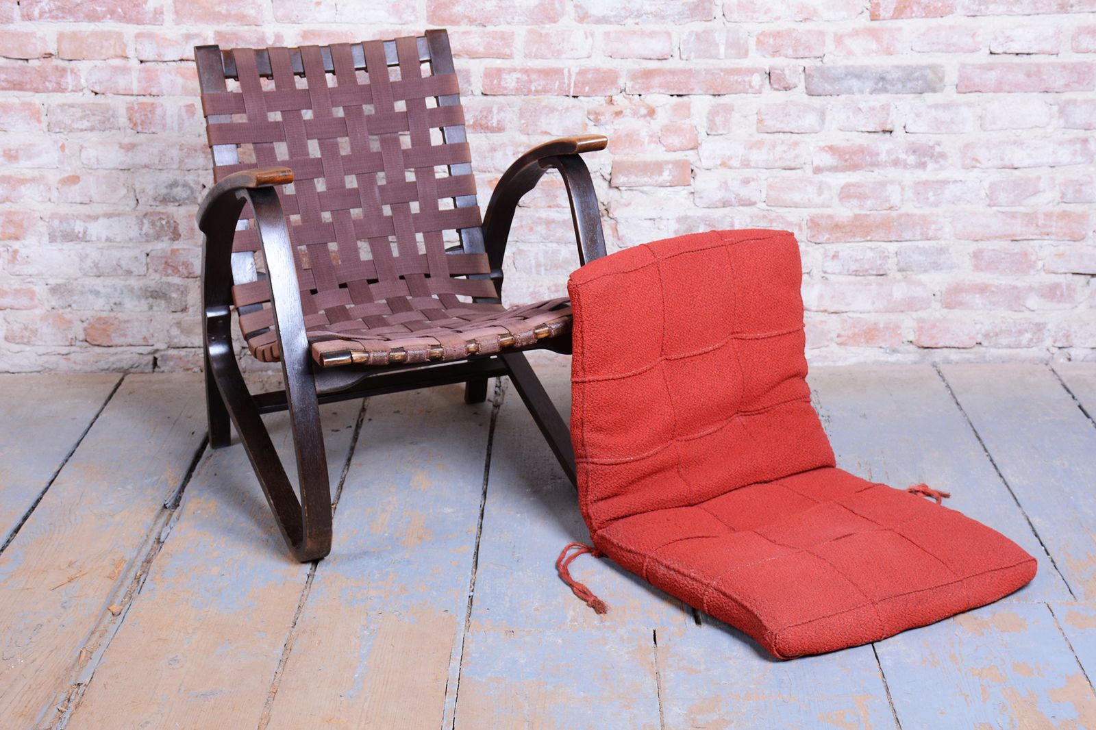 photo furniture Pair Of Restored Art Deco Armchairs, Designed By Jan Vaněk, Oak, Czech, 1940s