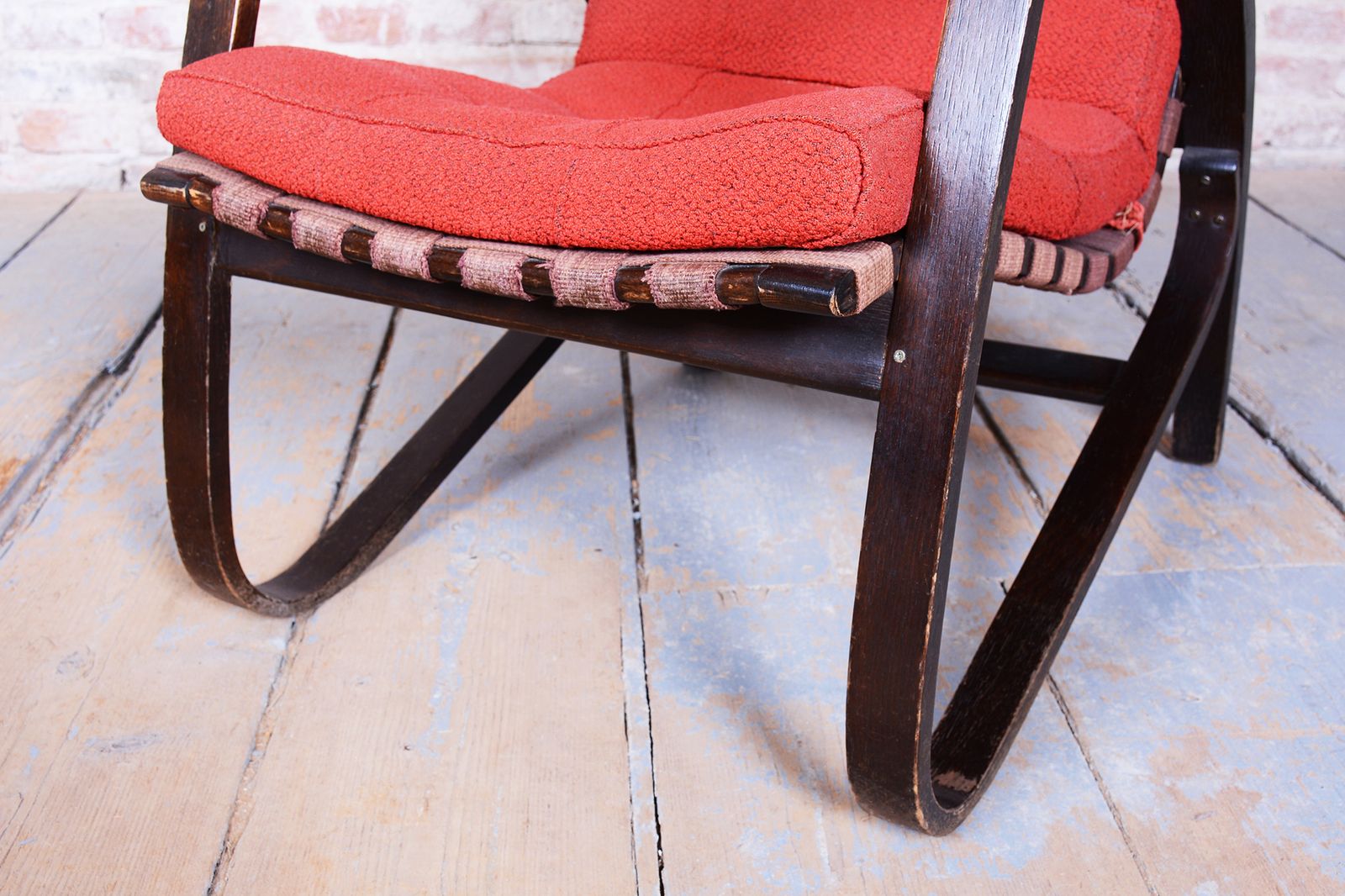 Furniture Pair Of Restored Art Deco Armchairs, Designed By Jan Vaněk, Oak, Czech, 1940s photo