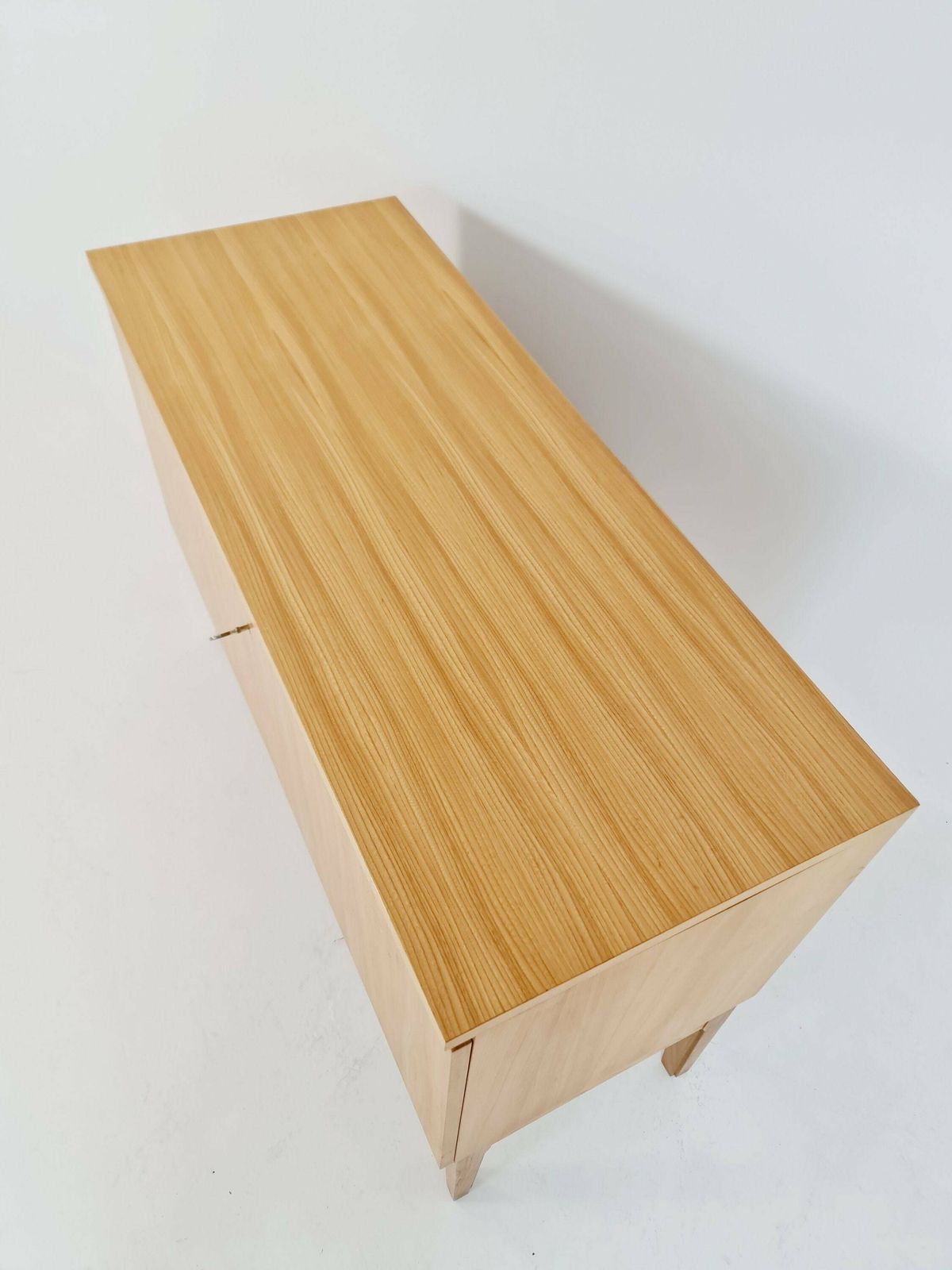 photo for sale German Mid Century Oak Record Cabinet, Sideboard By Flb Möbel Fabrik, 1950s