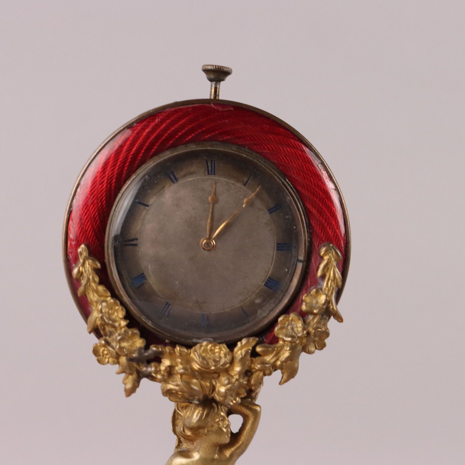 Antique Clock Bronze Decorations France XX Century photo for sale