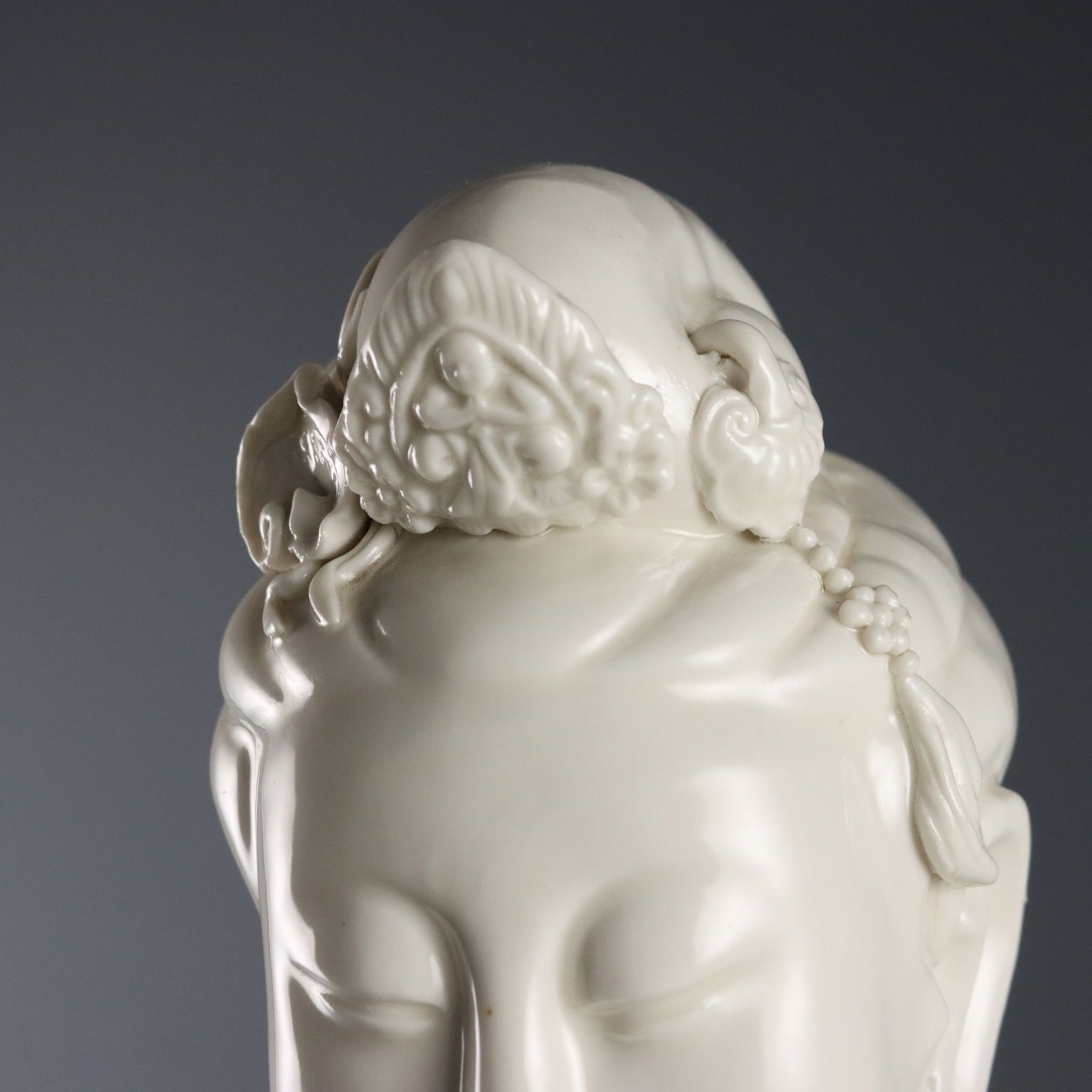 Antique Sculpture Guanyin Porcelain China XX Century photo Art