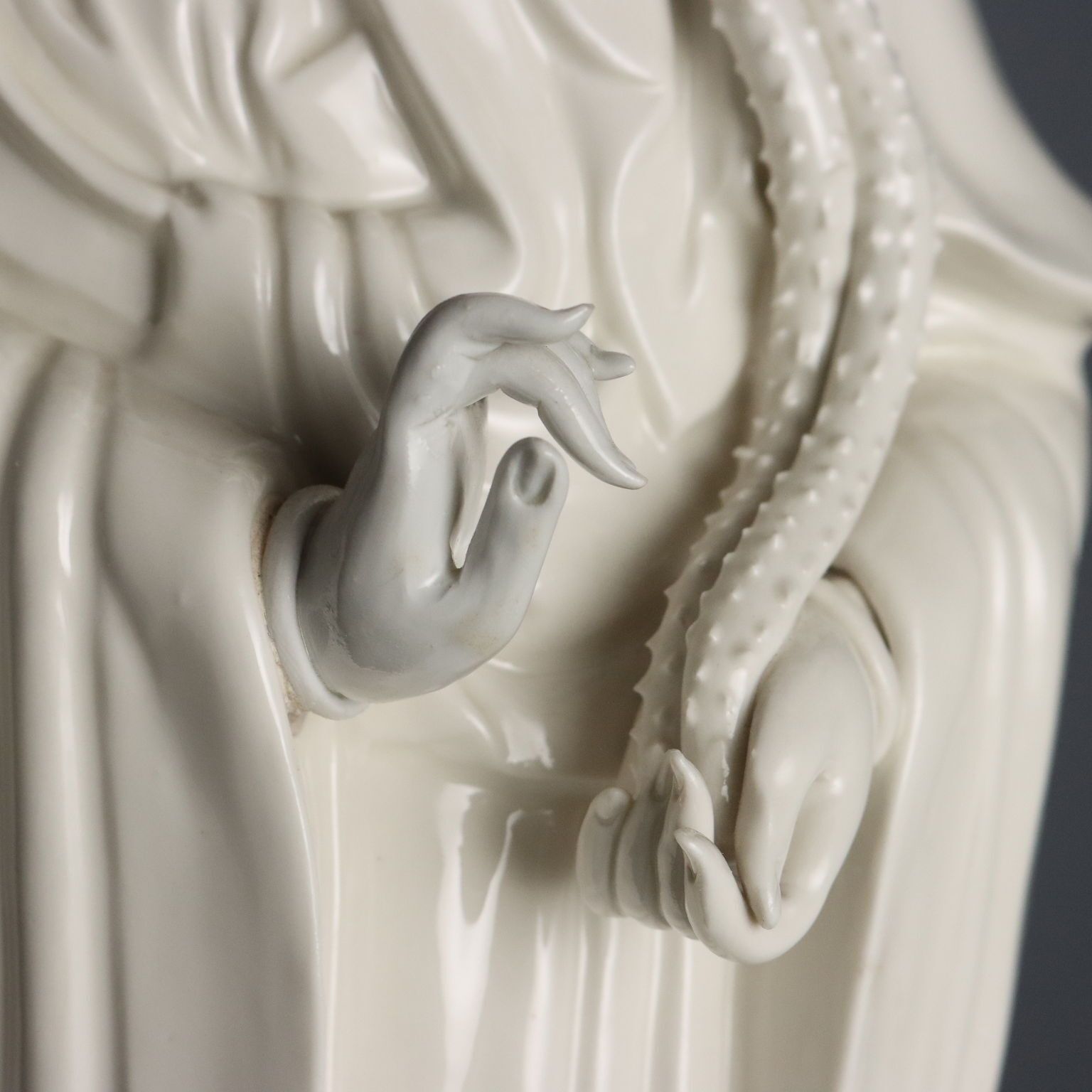Antique Sculpture Guanyin Porcelain China XX Century photo vinterior
