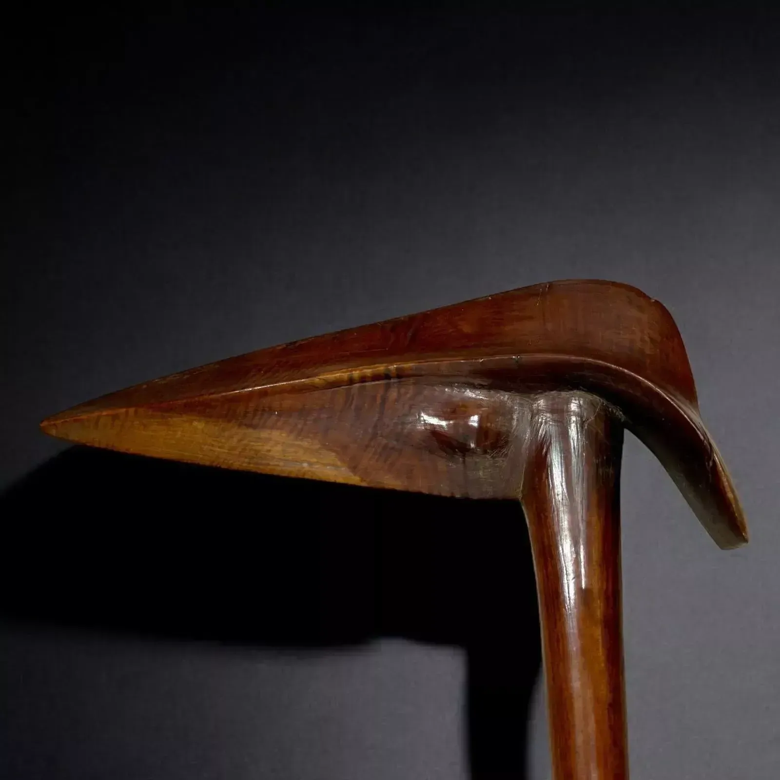 Rare Kanak Kagu Wooden Bird Beak Puzzle, New Caledonia, 19th Century photo 4530.0