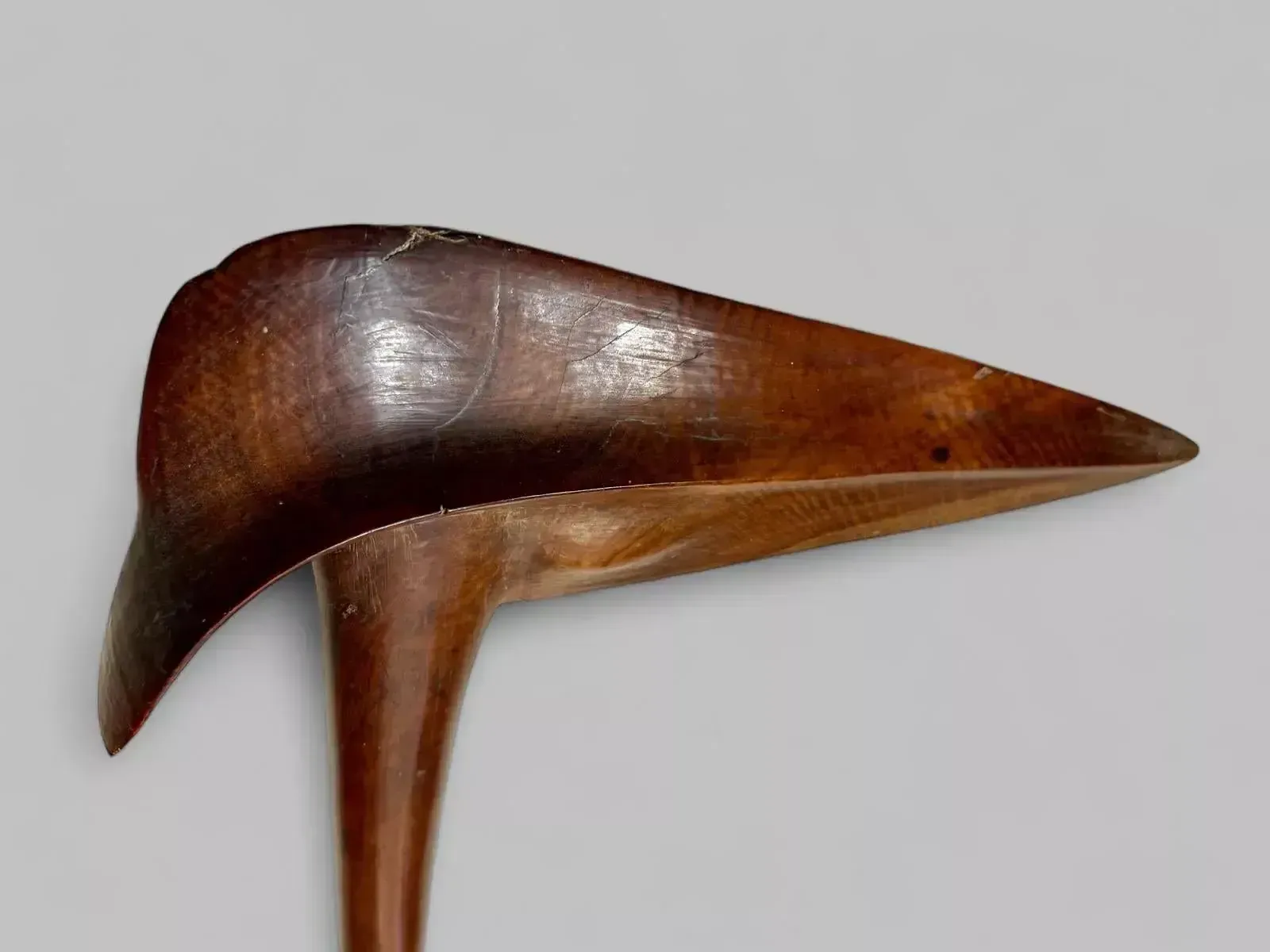 Rare Kanak Kagu Wooden Bird Beak Puzzle, New Caledonia, 19th Century photo vintage