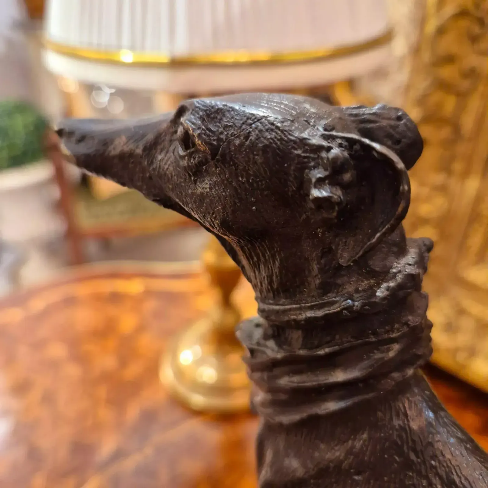 19th Century Statue Of A Greyhound In Bronze, In The Style Of Pierre Jules Mêne photo vinterior