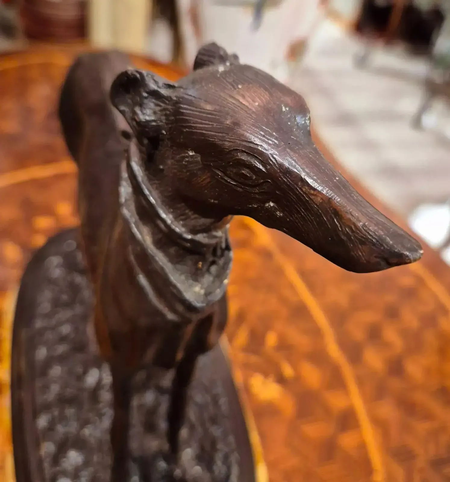 photo furniture 19th Century Statue Of A Greyhound In Bronze, In The Style Of Pierre Jules Mêne