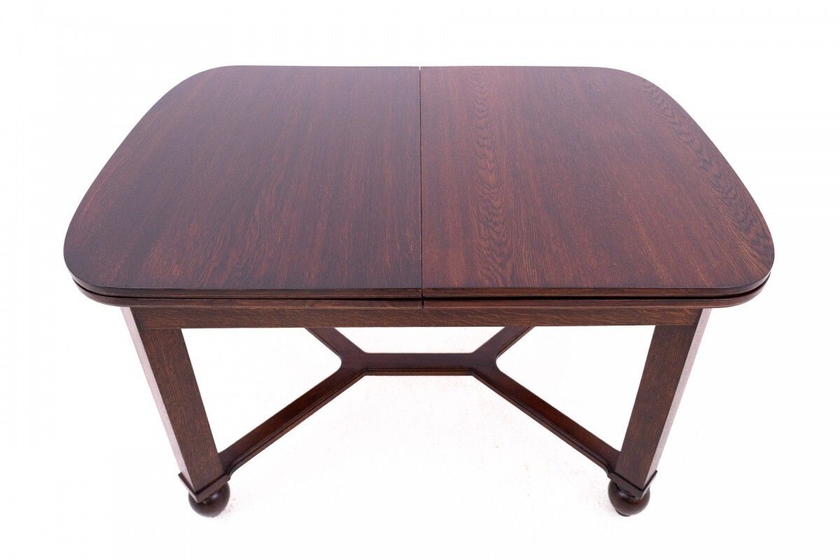 Art Nouveau Table With Chairs From The 1930s, Poland. After Renovation. photo 2685.0