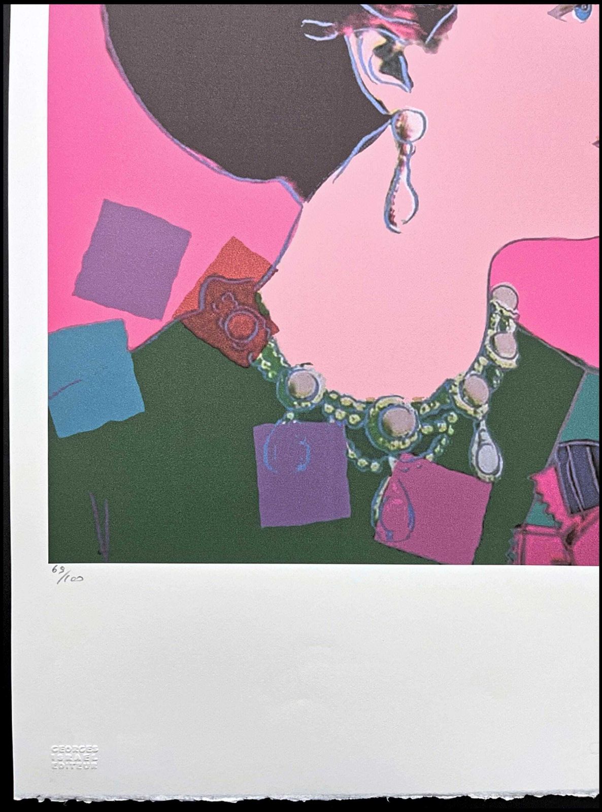 Andy Warhol  Queen Margrethe   Signed, Numbered Edition Of 100, 38 X 56 Cm, Edition Leo Castelli photo for sale