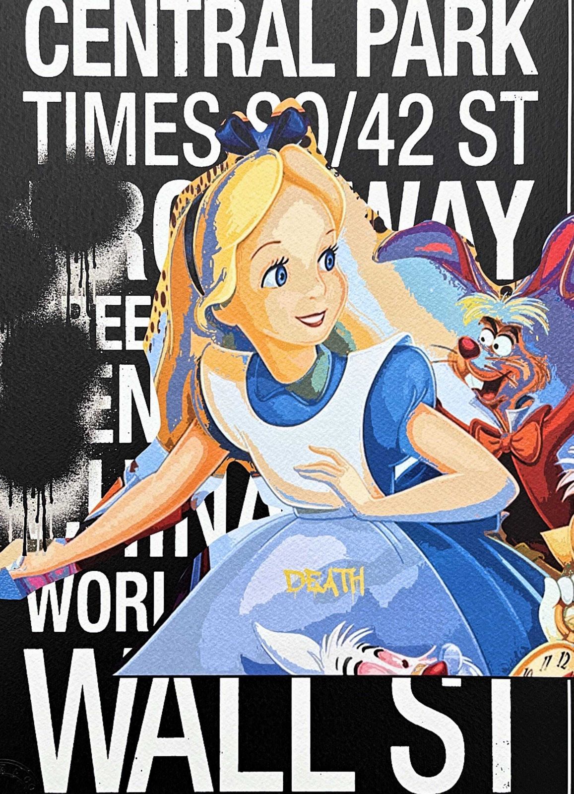 Death Nyc   Alice And Wall Street   Gesigneerd, Certificaat (Coa), Beperkte Oplage, Datering, 32 X 45 Cm, #Deathnyc #Art #Giclée photo furniture