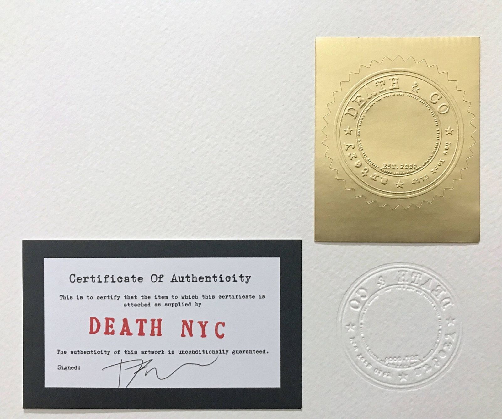 Death Nyc   Alice And Wall Street   Signed, Certificate (Coa), Limited Edition, Dating, 32 X 45 Cm,#Deathnyc #Art #Giclée photo 540.0