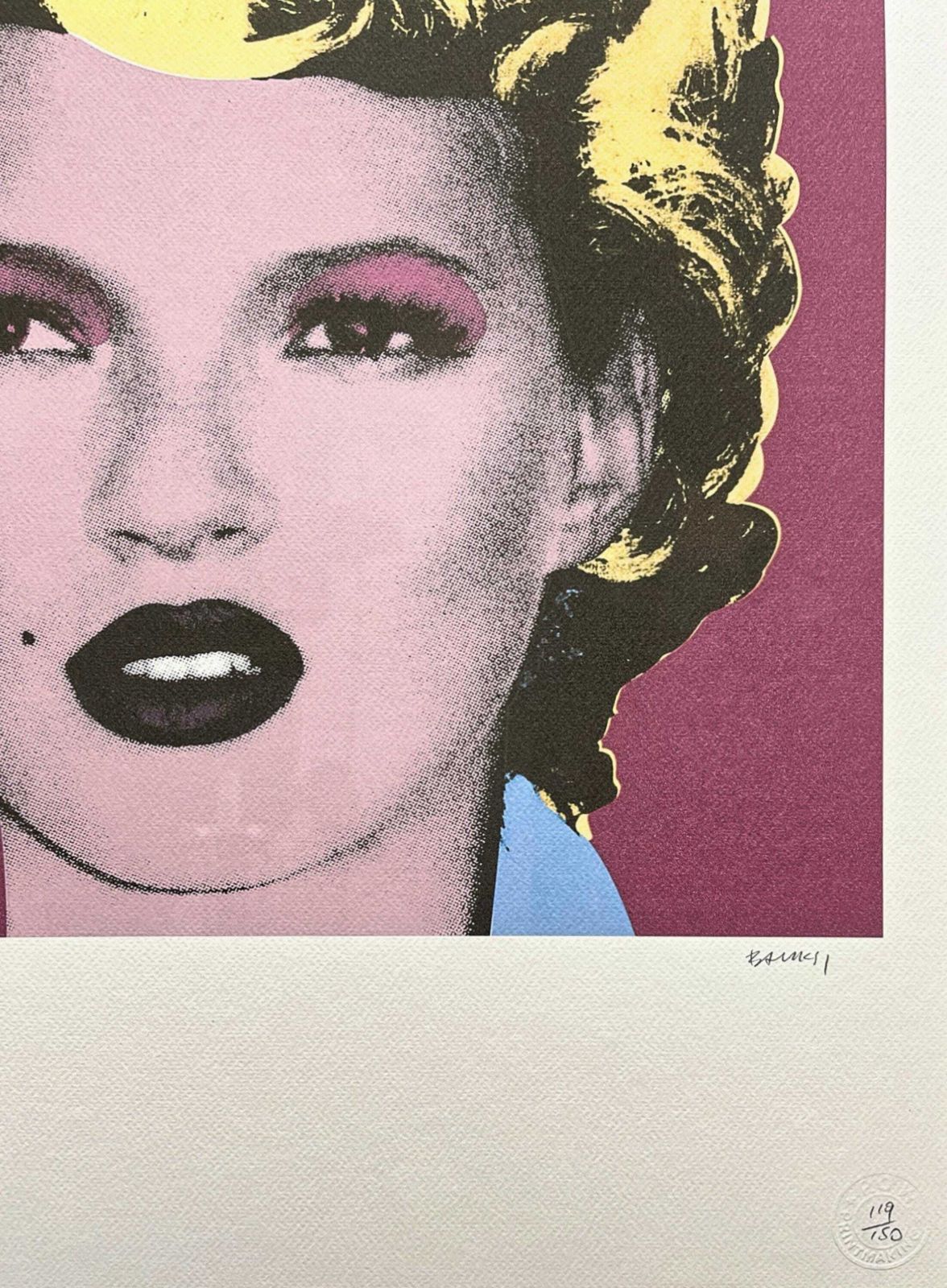 Banksy (Naar) – Kate Moss – Genummerde Editie 119/150, Certificaat, 50 X 70 Cm, #Banksy #Artprint #Streetart #Banksyart #Artwall #Artgift photo Kunst