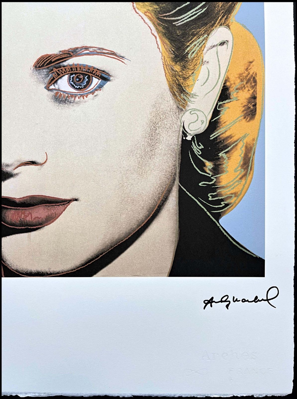 Andy Warhol (After)   Grace Kelly   Signed, Numbered Edition 37/100, 38 X 56 Cm, Edition Leo Castelli photo Art