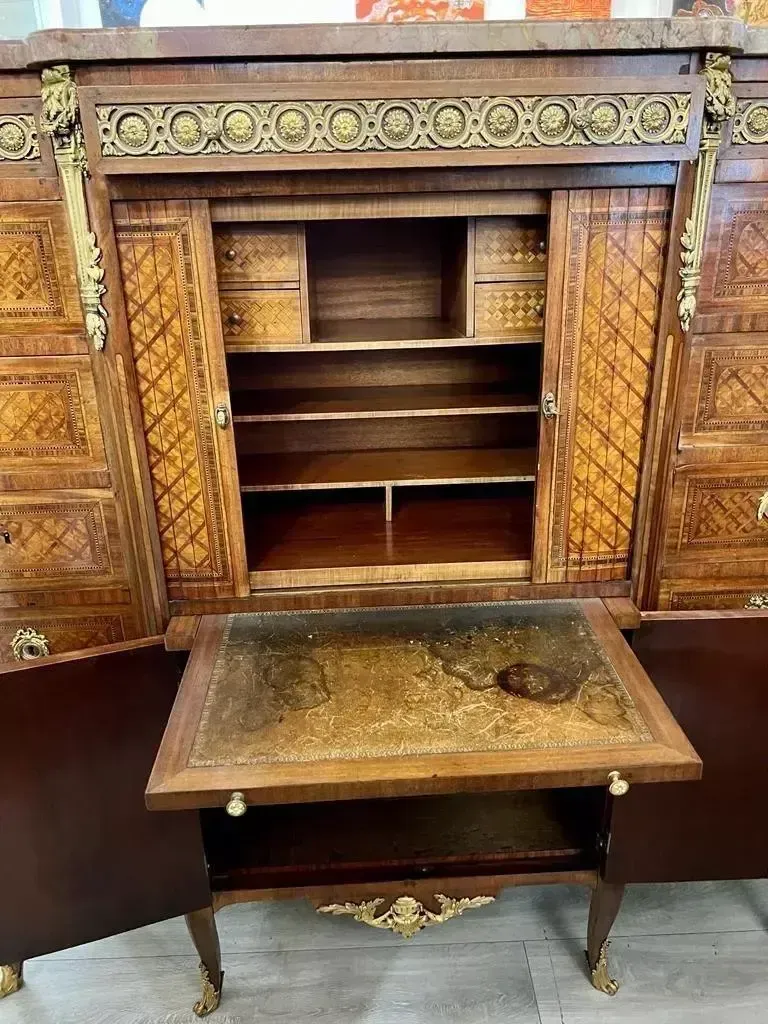Late 19th Century Louis XV Transition Style Cabinet photo vintage