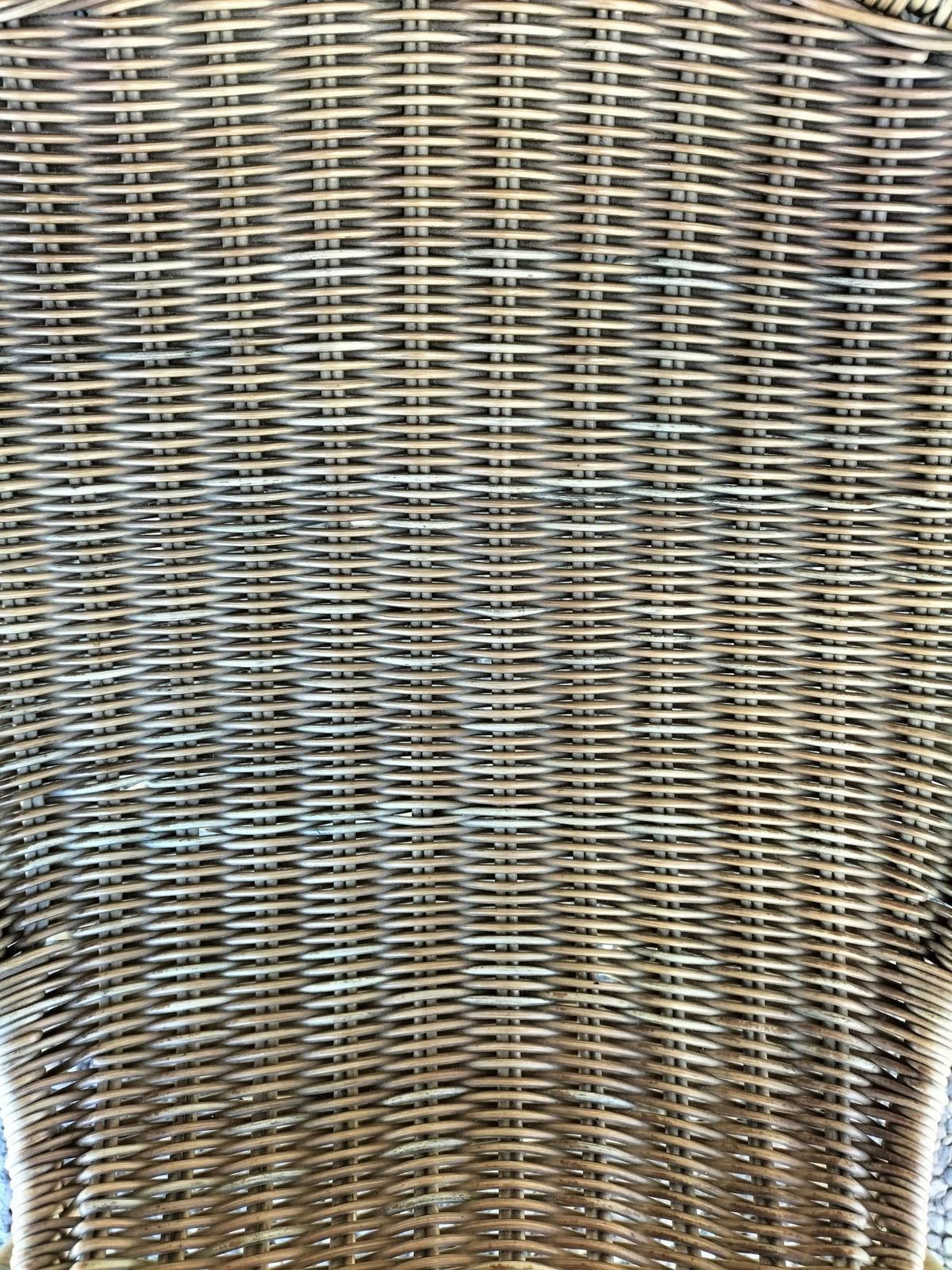Mid Century Modern Pair Of Wicker Armchairs By Francis Mair photo Furniture