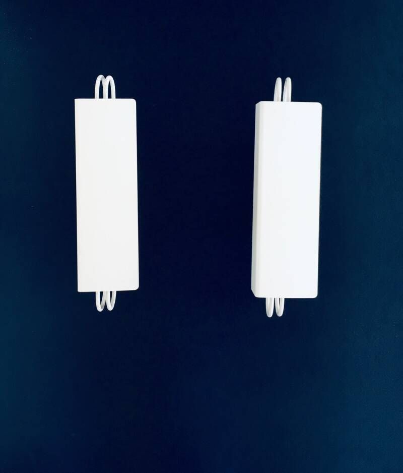 Postmodern Architectural Design Sconce Wall Lamp Set, Belgium 1980's photo buy