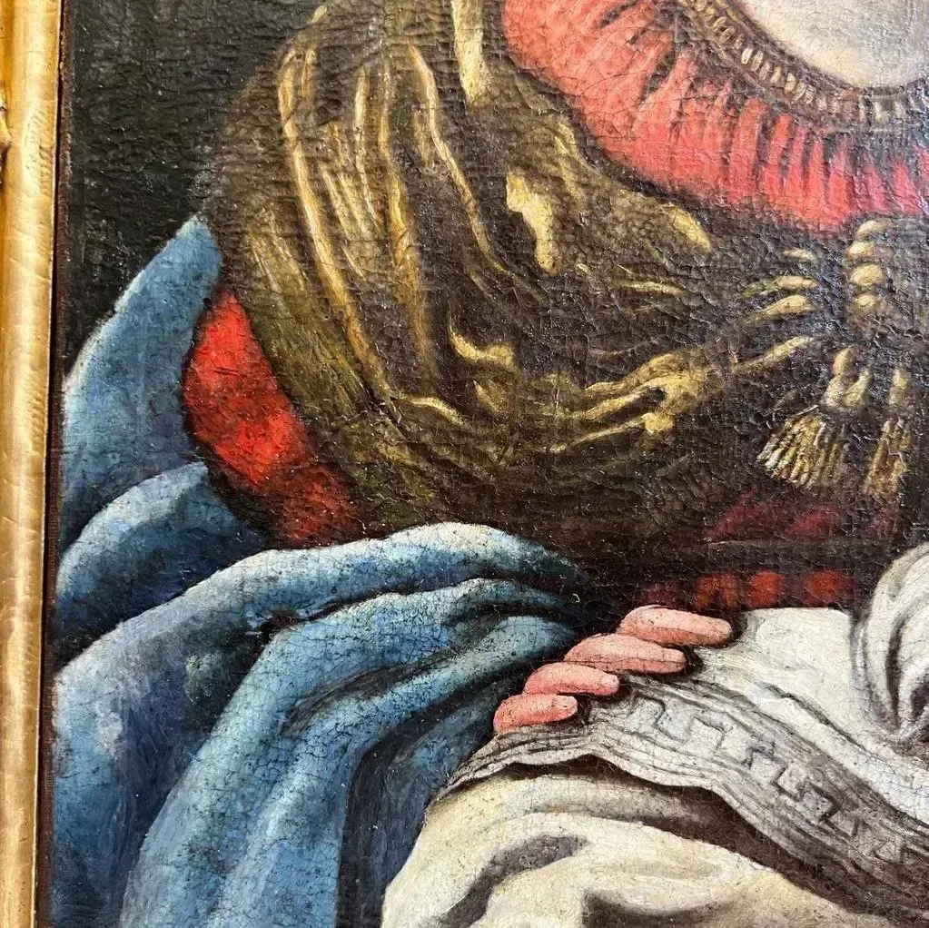 photo furniture Early 17th Century Tuscan School Oil Painting On Canvas `Virgin And Child`