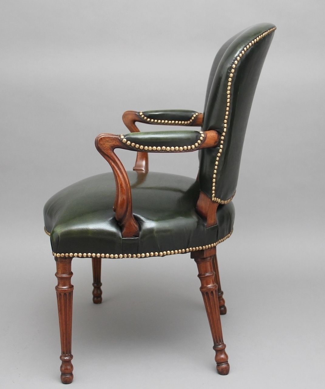 19th Century Mahogany Open Armchair photo 1950.0