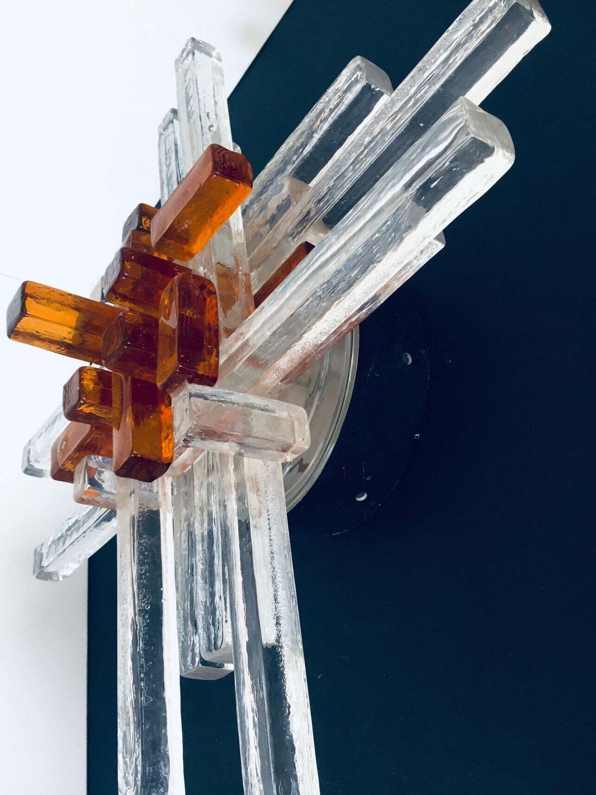 photo furniture Art Glass Star Sconce Wall Lamp By Albano Poli For Poliarte, Murano Italy 1970's