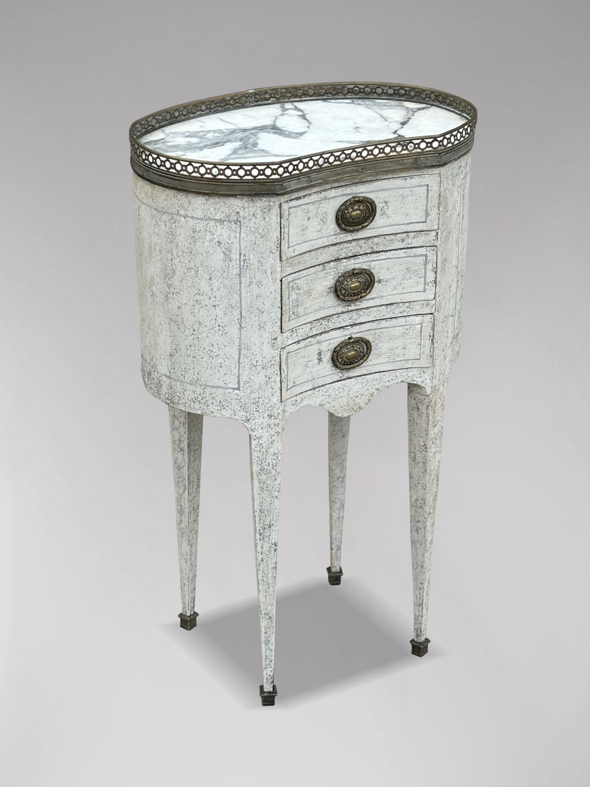 Early 20th Century French Louis XVI Style Painted Side Table