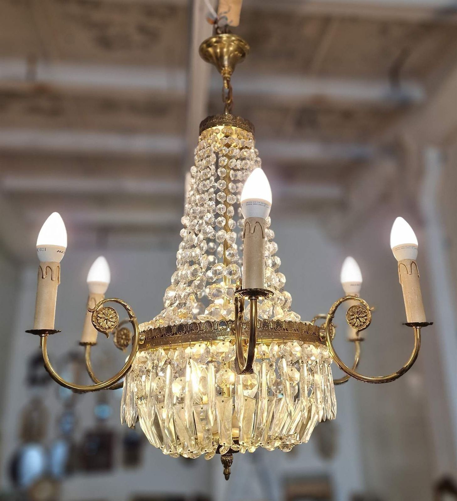 Luxurious Chandelier. France.1960s photo buy