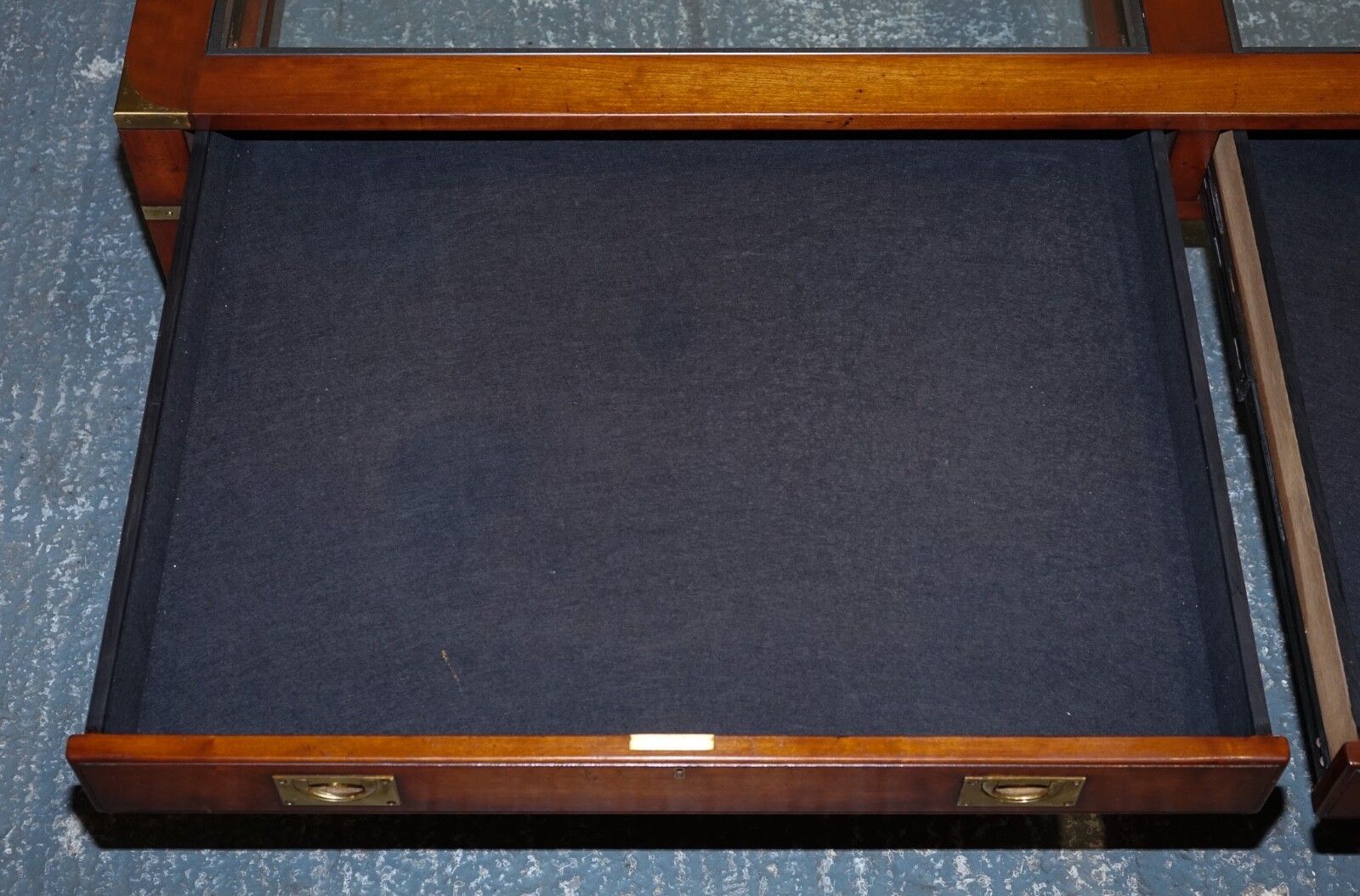 photo furniture Very Large Coffee Table With Inlaid Glass Panels  Made By Kennedy Harrods